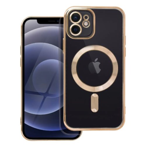 Capa Electro Mag compatível com MagSafe para Iphone 12 dourado